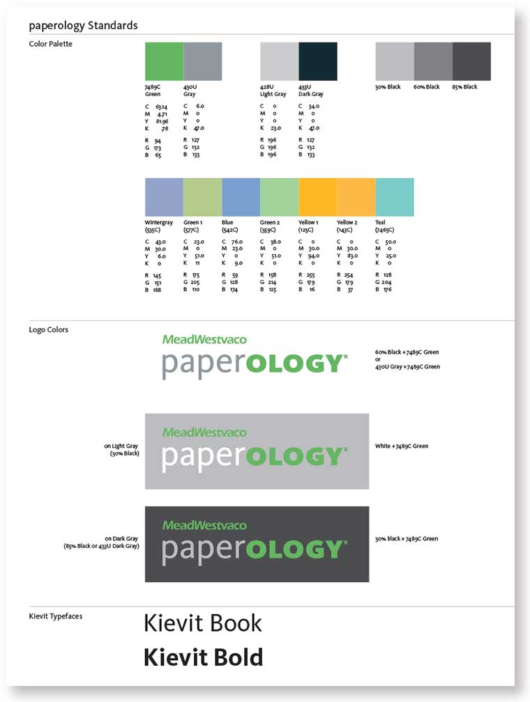 meadwestvaco-paperology_design-standards-page.jpg Art Direction by: Bart Crosby, Crosby Associates